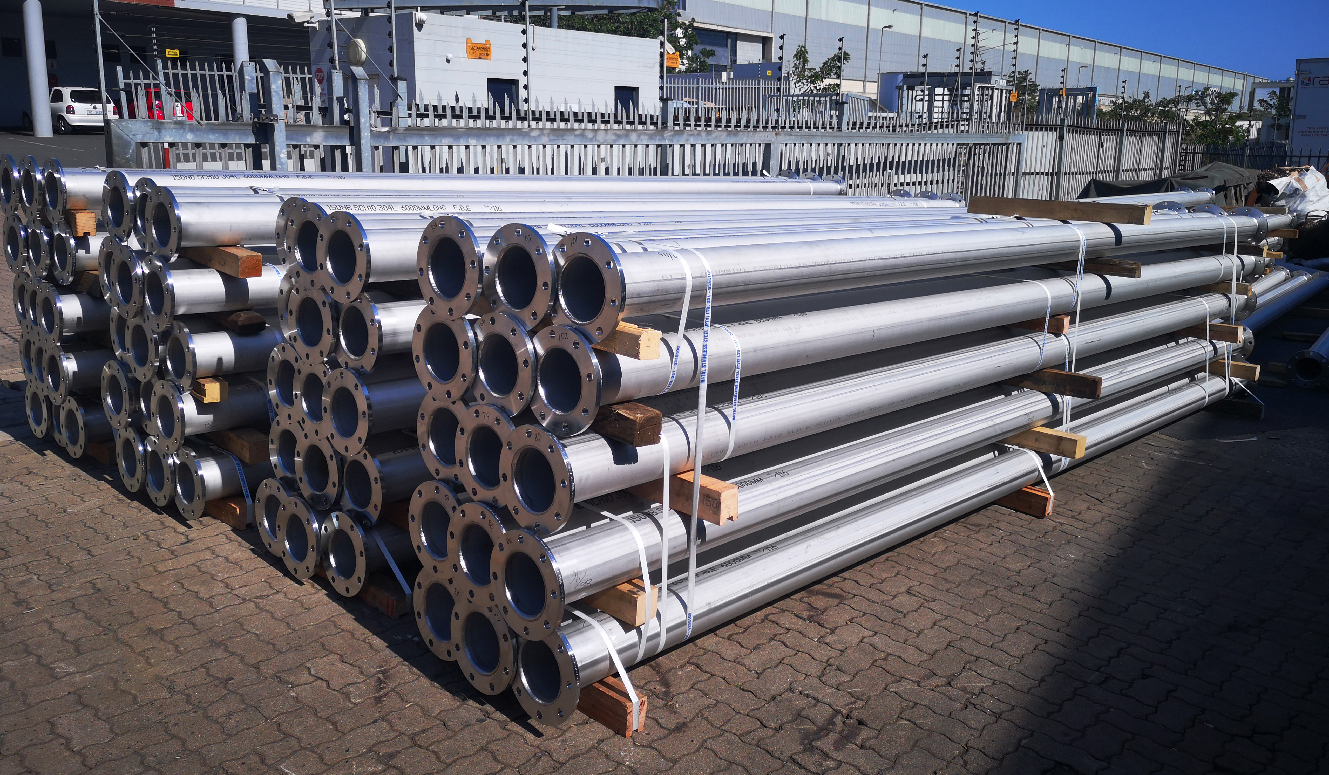 Natal Stainless Steel Stock Yard and Flanged Piping